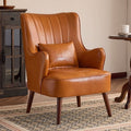 Second-hand style single sofa small apartment living room bedroom balcony oil wax leather casual single chair lazy sofa tiger chair