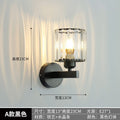 Hotel light luxury crystal bedside wall lamp  new internet celebrity corridor aisle bedroom entrance wall background wall lamp