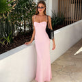 European and american cross-border women's fashion:  summer new arrival - elegant and sexy tie-waist, slim-fit, backless cami dress