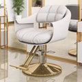 [off-white upper seat] electroplated gold disc + backrest