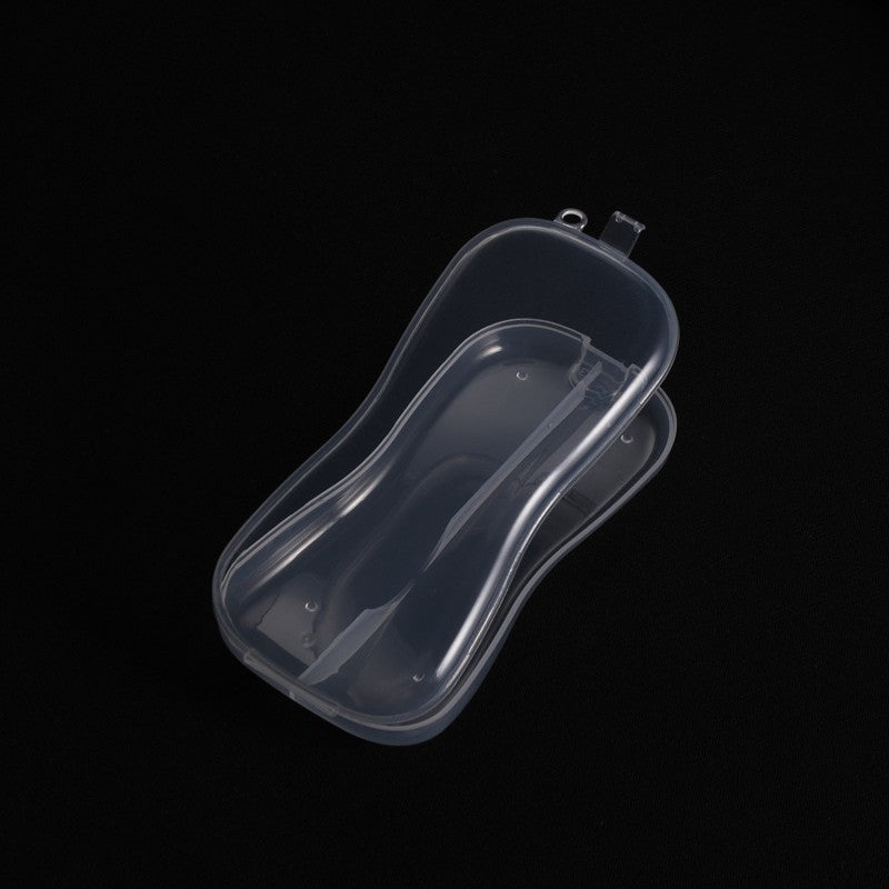 Factory direct sales baby spoon fork storage box spoon PP box baby tableware dust-proof packaging plastic box