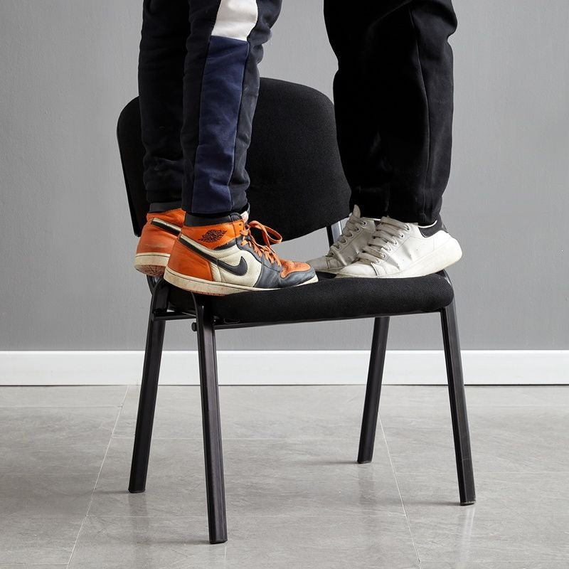 Minimalist ergonomic office chair for conference reception, comfortable for extended sitting, staff computer chair - default option: other plastic