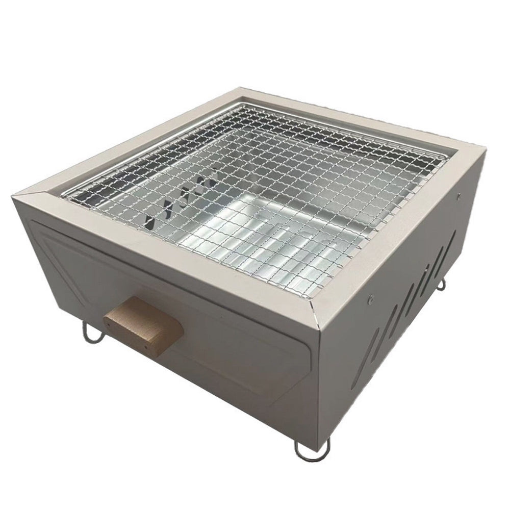 Stove for making tea by the stove, small square stove, outdoor camping barbecue stove, japanese charcoal stove, indoor barbecue stove