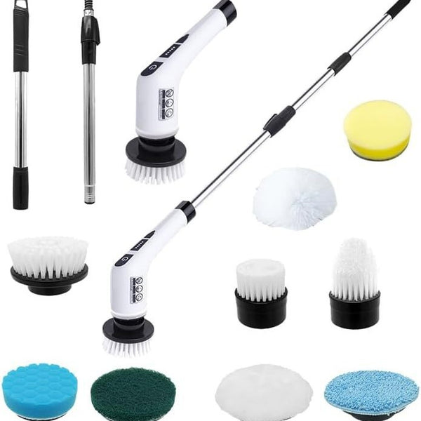 Electric cleaning brush multi-function wireless multi-brush head fish tank brush kitchen plastic cleaning toilet brush rotating mop