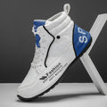 2025 spring new men's high-top shoes, men's martin boots, white men's casual sneakers, student trendy shoes