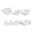 hot-selling baroque imitation pearl rings: vintage chic, versatile, irregular shaped ring set