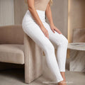 Amazon tiktok pinduoduo export cross-border fashion straight white jeans for women clean and slimming