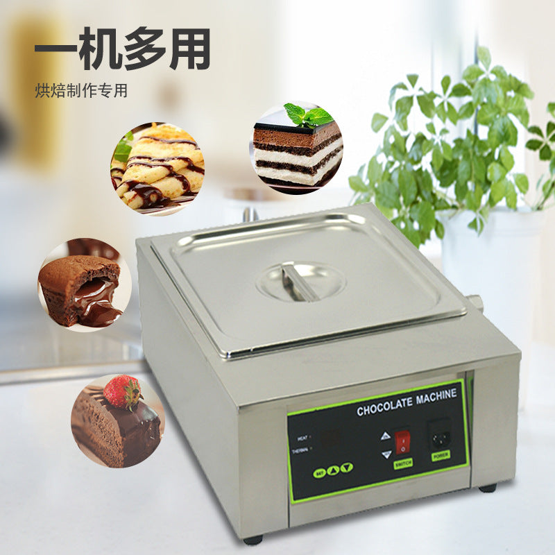Commercial chocolate melting pot - electric heating, chocolate warmer, constant temperature water bath, double tank hot chocolate melting machine