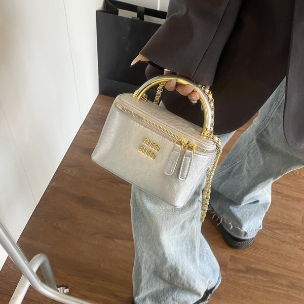 高级感设计盒子包跨境新款休闲通勤单肩包韩版潮流出行时尚斜挎包