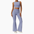 spring barely-there fit yoga set with racerback top, running workout set for women, breathable & quick-drying activewear 8516