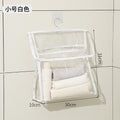 Bathroom clothes storage handy gadget bath clothes waterproof bedroom dormitory storage hanging bag fabric wall hanging storage bag