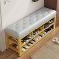 For home shoe changing stool, door can be used as a seat, entrance shoe rack, entrance shoe changing stool, soft cushion, accessorize iron shoe cabinet