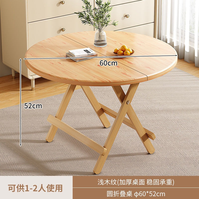 Folding tablefor homedining tableoutdoor night market portable stall square tablesimple small apartment rental house dining table and chairs