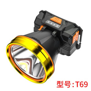 LED strong light rechargeable headlight outdoor long-distance lighting work camping mountaineering night fishing head-mounted induction headlight