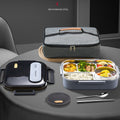 Food-grade extra large lunch box for work, microwaveable 316 stainless steel lunch box, student thermal insulation sealed box