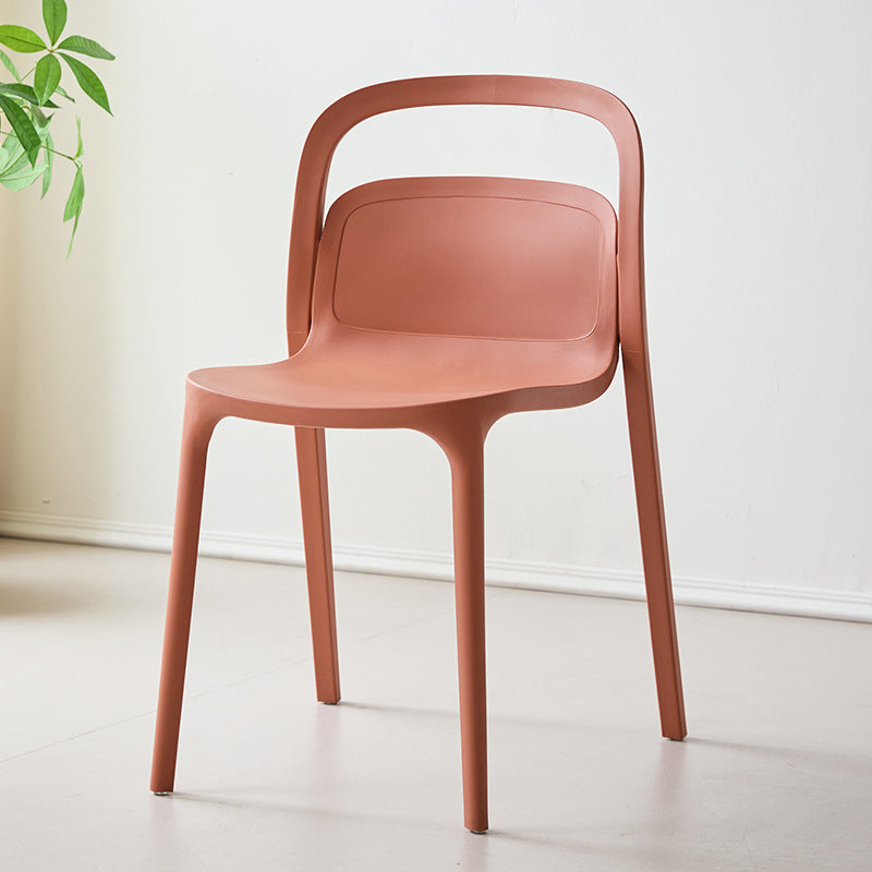 Plastic dining chair for home backrest chair smith casual chair cafe hotel negotiation chair high back dining table