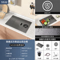 Sus304 hidden cup washer sink nano bar coffee shop milk tea western kitchen island mini single slot