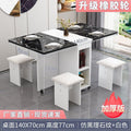 Imitation black with white 1.4m [rubber wheel + soft bag 4 stools] fully enclosed table legs