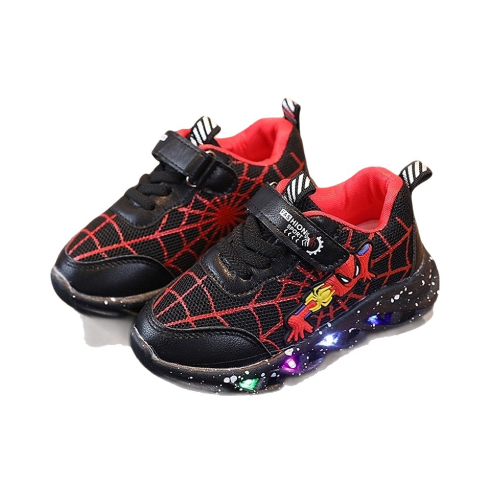spring/autumn new light-up sneakers: boys' luminous casual shoes & girls' cartoon light-up shoes for older kids