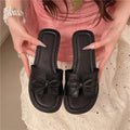 French fairy style one-strap slippers for women, new 2026 spring/summer casual vacation sandals, flat beach slides
