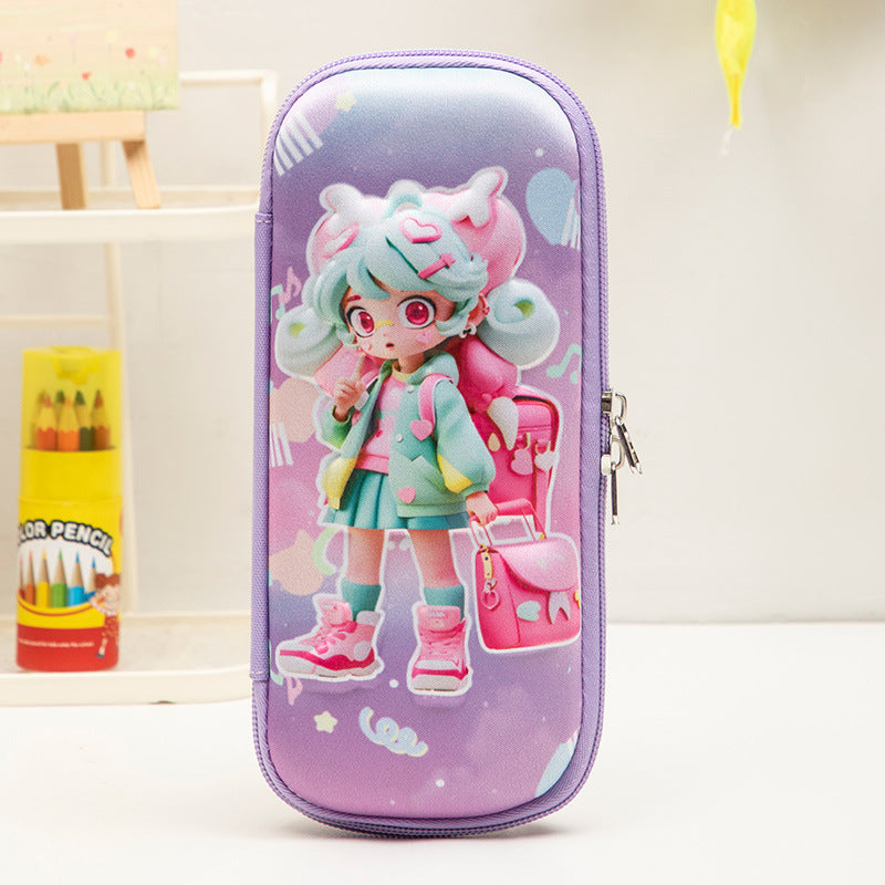 Wholesale 3deva stationery box cute cartoon pencil box student stationery large capacity pencil bag unicorn