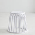 Round living room side table cut out set stool plastic small table spare stool small tea table chair modern casual stackable