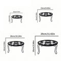 Nordic flower stand plant support heavy duty potting bracket indoor outdoor metal garden container round stand