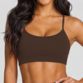Built-in bra tank top yoga vest - women's activewear for running, sports, and fitness