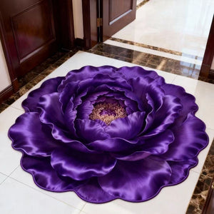 Artificial rose crystal velvet new chinoiserie special-shaped floor mat living room kitchen for home bathroom absorbent mat for home foot mat