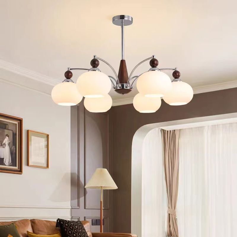 Nordic medieval style living room lamp chandelier modern casual restaurant chandelier study bedroom medieval magic bean chandelier lamp