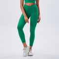Jinke eco-friendly fabric yoga set - premium, barely-there feel, slimming workout outfit with criss-cross butt-lifting leggings