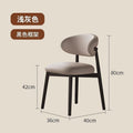 French cream solid wood dining chair for home modern casual dining table chair accessible luxury designer restaurant back chair