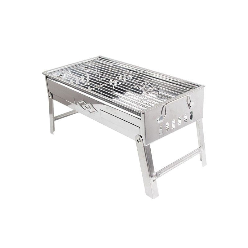 Zibo bbq grill - smokeless outdoor & indoor stainless steel bbq grill - foldable charcoal grill for bbq & tea brewing