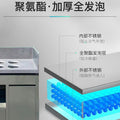 Commercial hot pot restaurant seasoning table, barbecue restaurant dipping table, haidilao disinfection and refrigeration small material table, fruit cold dish table