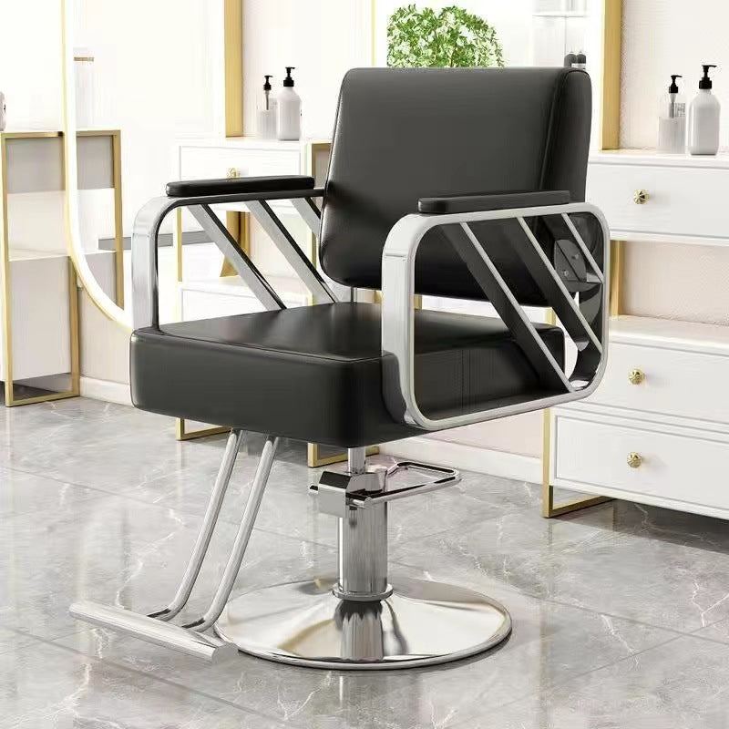 Barber shop chair hair salon special rotatable adjustable haircut chair hairdressing chair popular trendy store high-end perm and dyeing seat