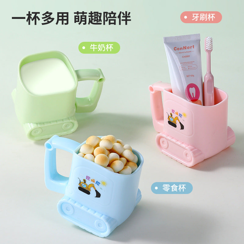 Kids' toothbrush cup, wash basin, toothbrush holder - 2-6 years old, baby home use, rinse cup, cute design for boys and girls, drop-proof