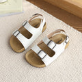 Kids' open-toe sandals: boys' non-slip breathable platform beach shoes, girls' summer double-buckle comfortable versatile casual shoes