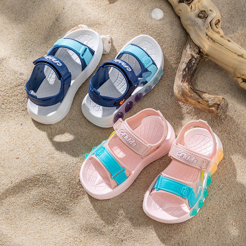 Kids' sandals: new  summer collection - non-slip, soft-soled, velcro-closure sandals for girls (toddler to big kid) - perfect for beach and everyday wear