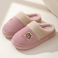 Winter cotton slippers for men, non-slip, wear-resistant eva thick sole, 2024 new indoor warm plush couple slippers
