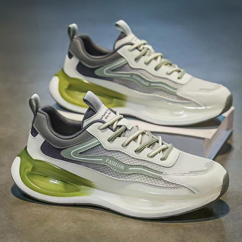 Men's winter versatile casual running shoes - lightweight air cushion shock absorption non-slip soft sole sneakers for teens and students