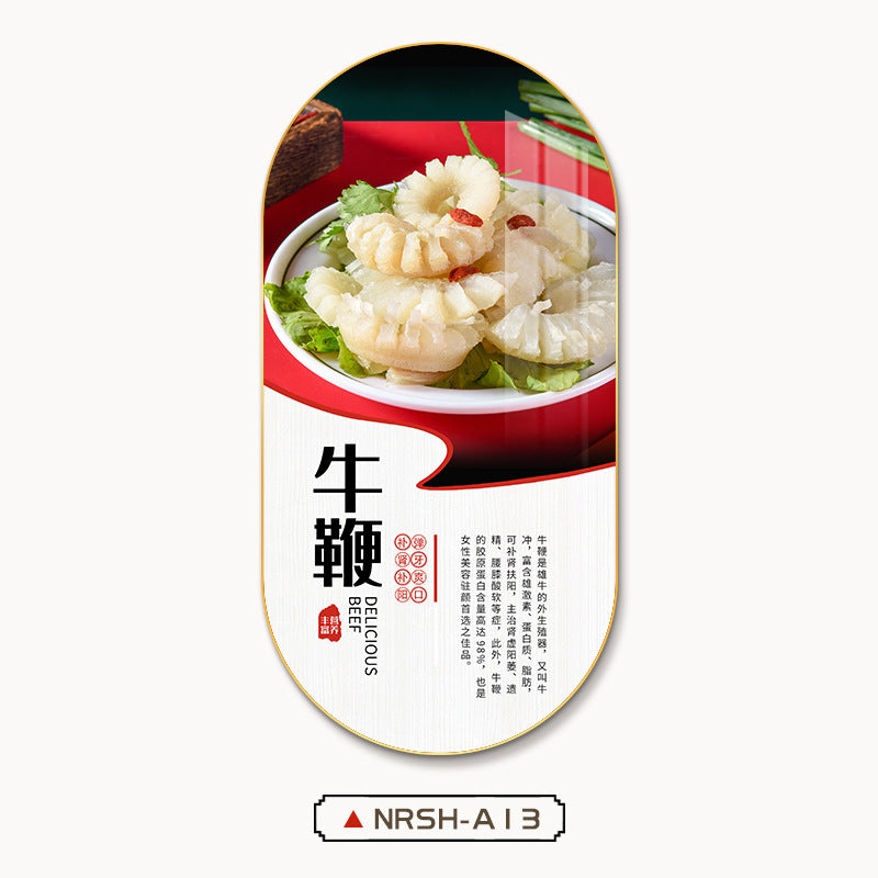 Chaoshan beef hot pot shop decorative painting beef part map poster mural hotel box restaurant barbecue shop hanging painting