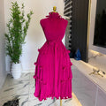 export elegance miyake pleated dress skirt pleated long heavy industry pleated classy exquisite dress for women