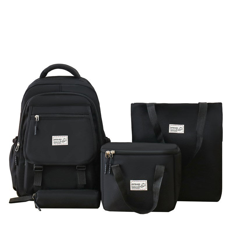 New schoolbag, primary and secondary school student backpack, cute thermal insulation meal bag, fashion trend, versatile and simple backpack