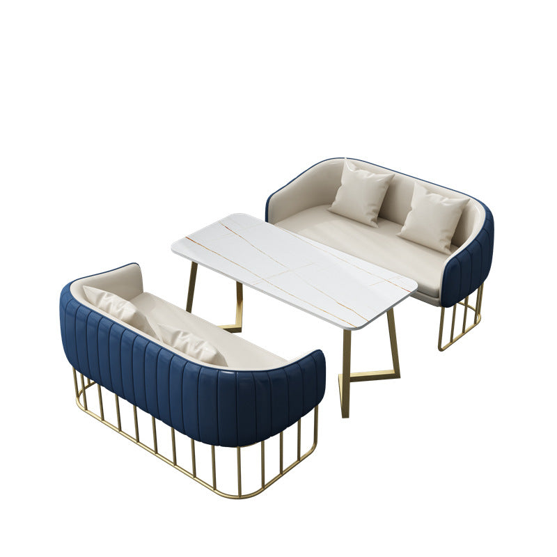Negotiation table and chair combination sales office hotel rest area beauty salon photo studio reception sofa casual coffee shop booth
