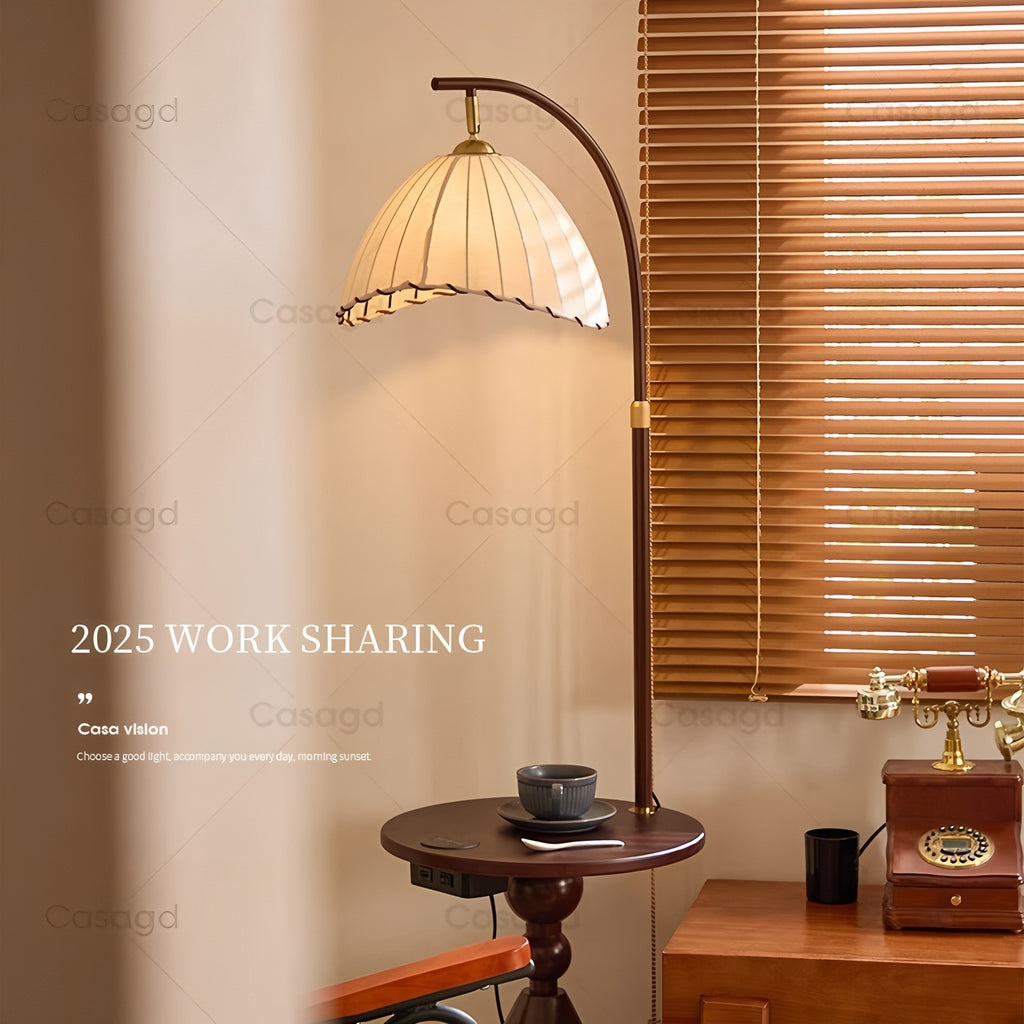 Wabi Stillwind Floor Lamp Living Room Sofa Bedroom Bedside Lamp Creative with Coffee Table Medieval Ambient Light Vertical Desk Lamp