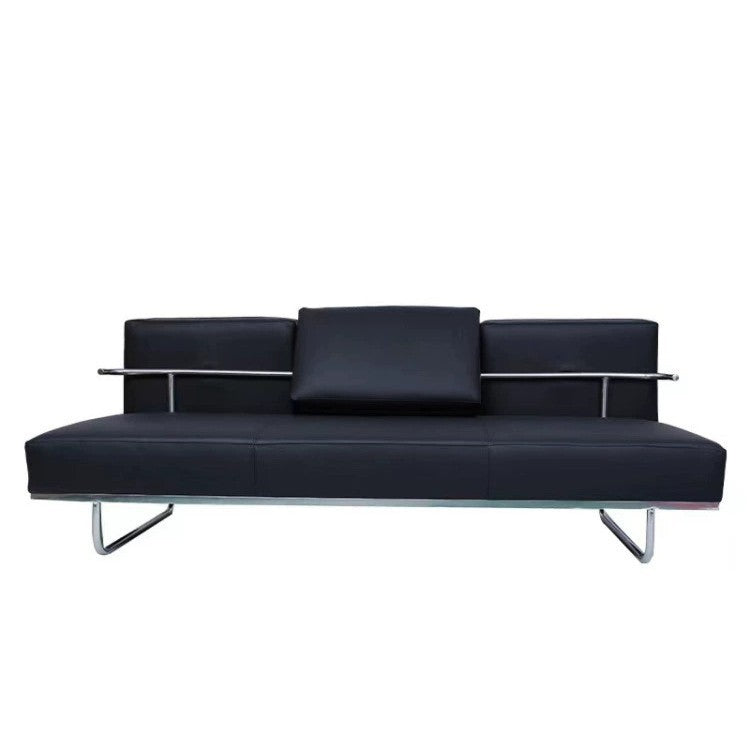 Lc5 retro classic genuine leather office nordic stainless steel studio combination casual minimalist business hotel sofa