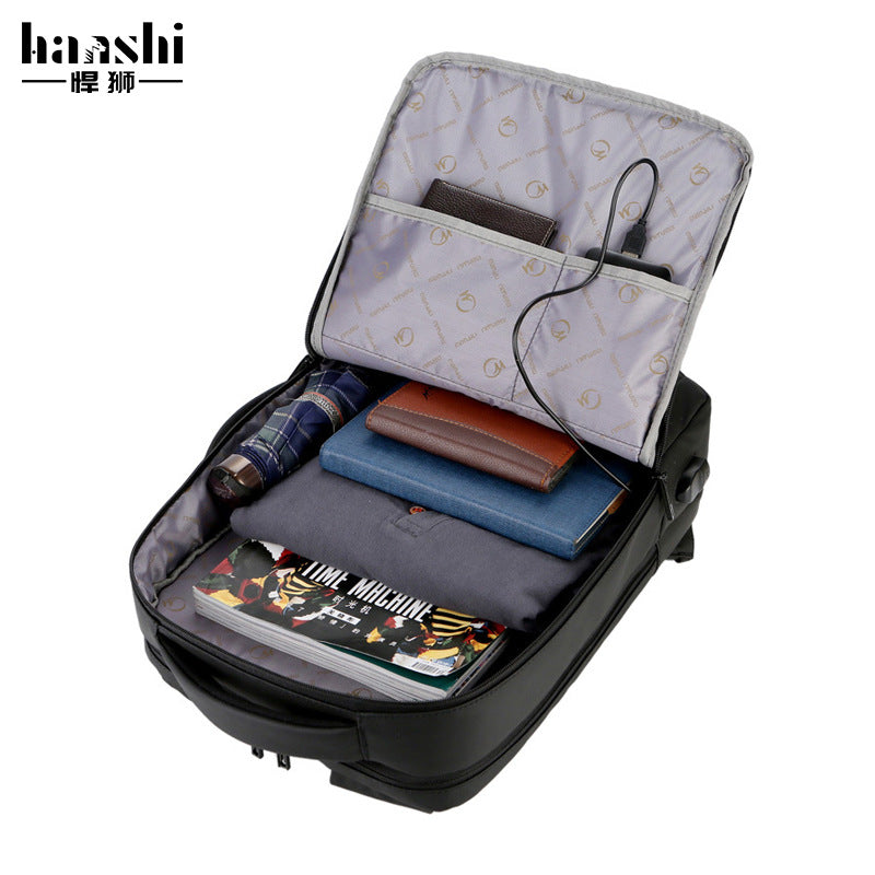 Cross-border business men's backpack, high-end fashion travel backpack, large-capacity waterproof schoolbag, backpack computer bag