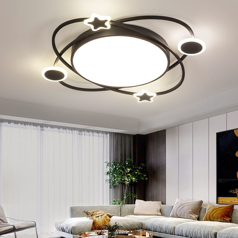 Creative personalized flying saucer lighting master bedroom light LED ceiling light simple modern small living room study dining room lighting