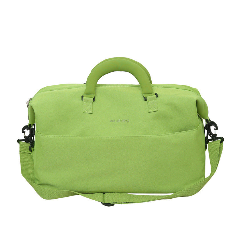 Foreign trade foldable duffel bag bag dry and wet separation messenger bag simple wear-resistant anti-splashing light short-distance bag wholesale