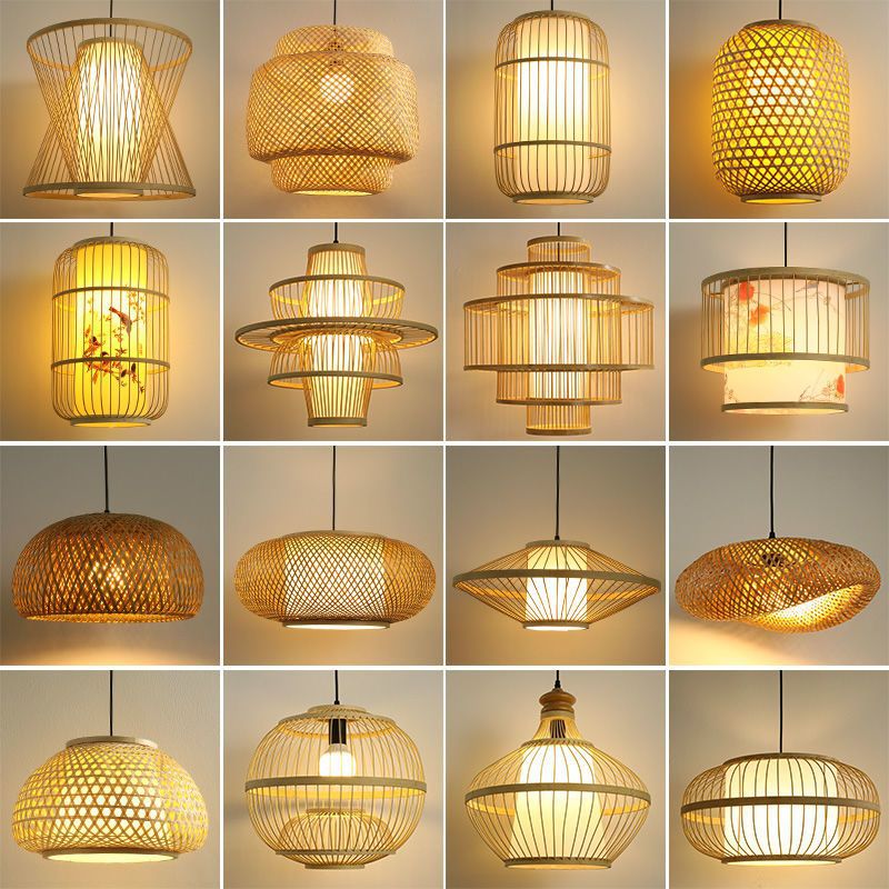 Lantern bamboo art chandelier bar b&b tea room hot pot restaurant restaurant casual japanese restaurant bamboo dining room lighting